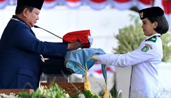 Merah Putih Berkibar, Prabowo Pimpin Detik-Detik Proklamasi HUT ke-81 RI